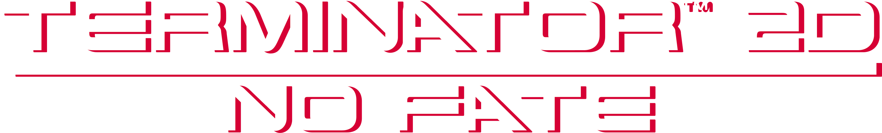 Terminator 2D No Fate логотип